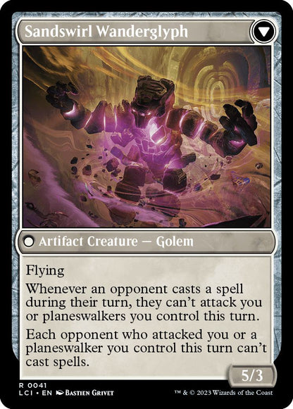 Unstable Glyphbridge // Sandswirl Wanderglyph [41] [The Lost Caverns of Ixalan] [Non-Foil]