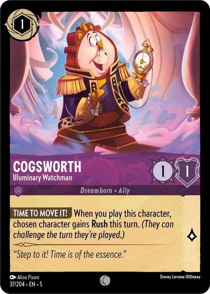 Cogsworth - Illuminary Watchman - 37/204 [Shimmering Skies] [Non-Foil]