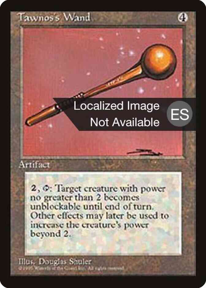 Tawnos's Wand - Portuguese [348] [Fourth Edition Black Border: Portuguese] [Non-Foil]