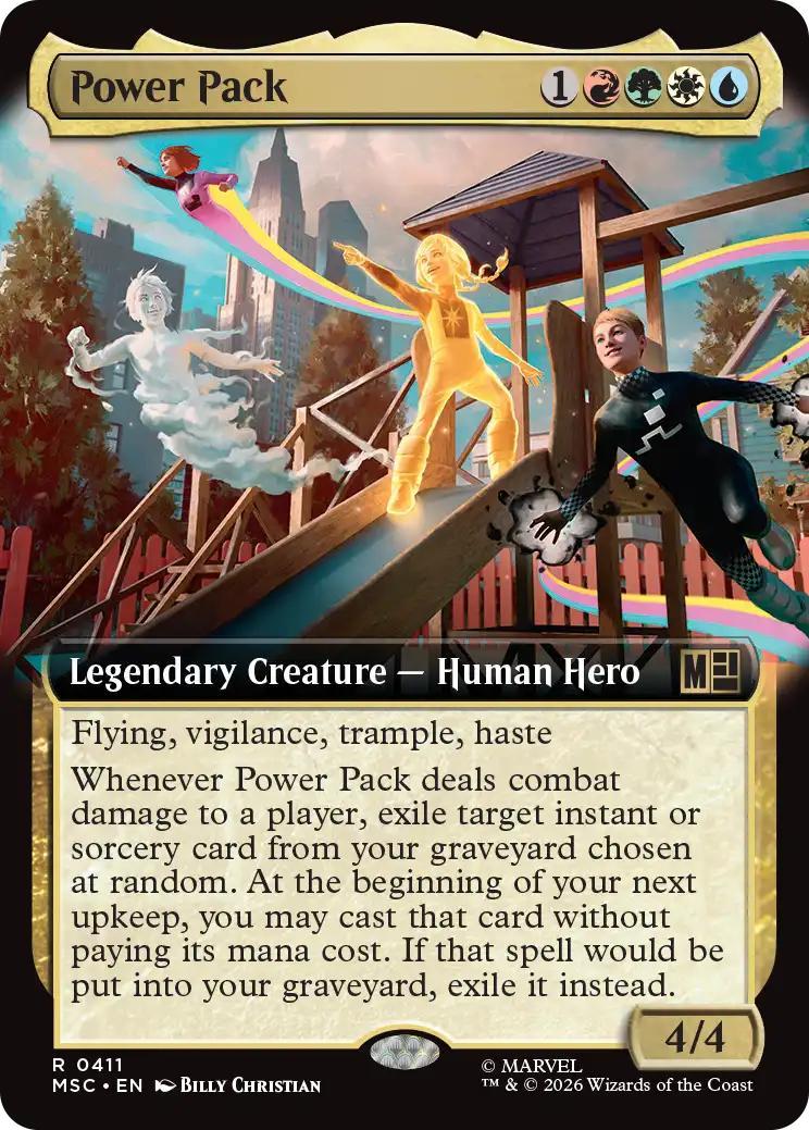 Power Pack [411] [Extended Art] [Marvel Super Heroes: Commander] [Non-Foil]
