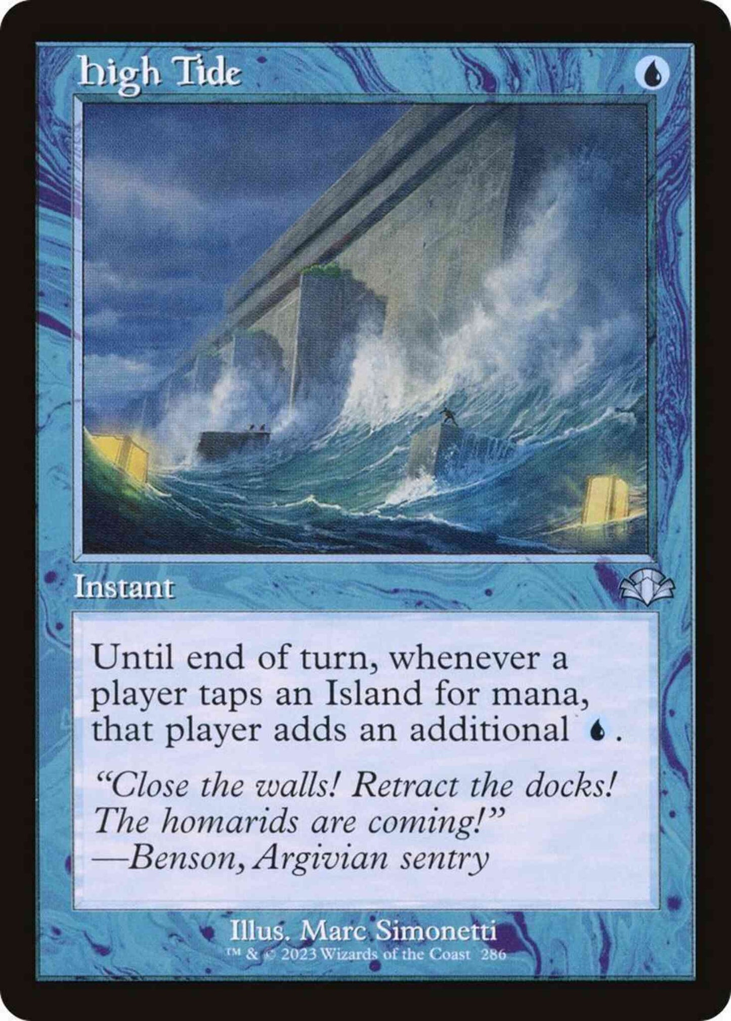 High Tide [286] [Retro Frame] [Dominaria Remastered] [Non-Foil]