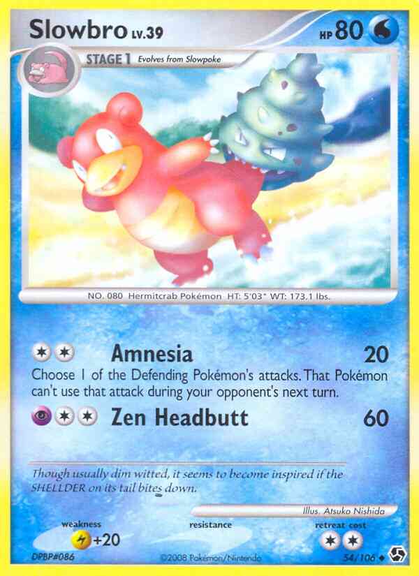 Slowbro - 54/106 - Uncommon [dp4-54] [Non-Holo]