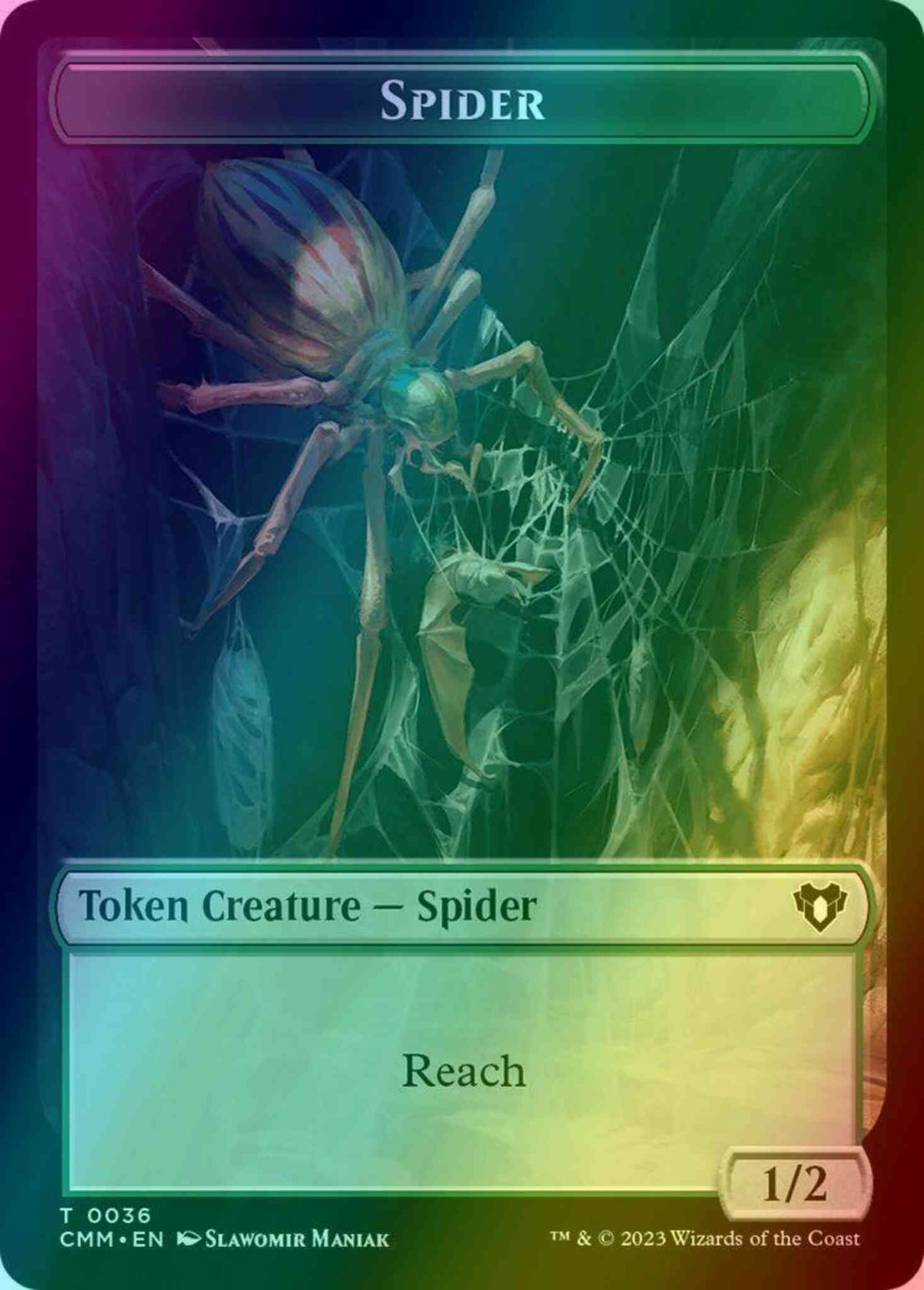 Spider Token (36) // Treasure Token (48) [Commander Masters: Tokens] [Foil]