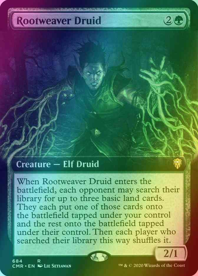 Rootweaver Druid [684] [Extended Art] [Commander Legends] [Foil]