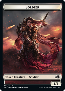 Faerie Rogue Token (11) // Soldier Token (07) [Double Masters 2022: Tokens] [Non-Foil]
