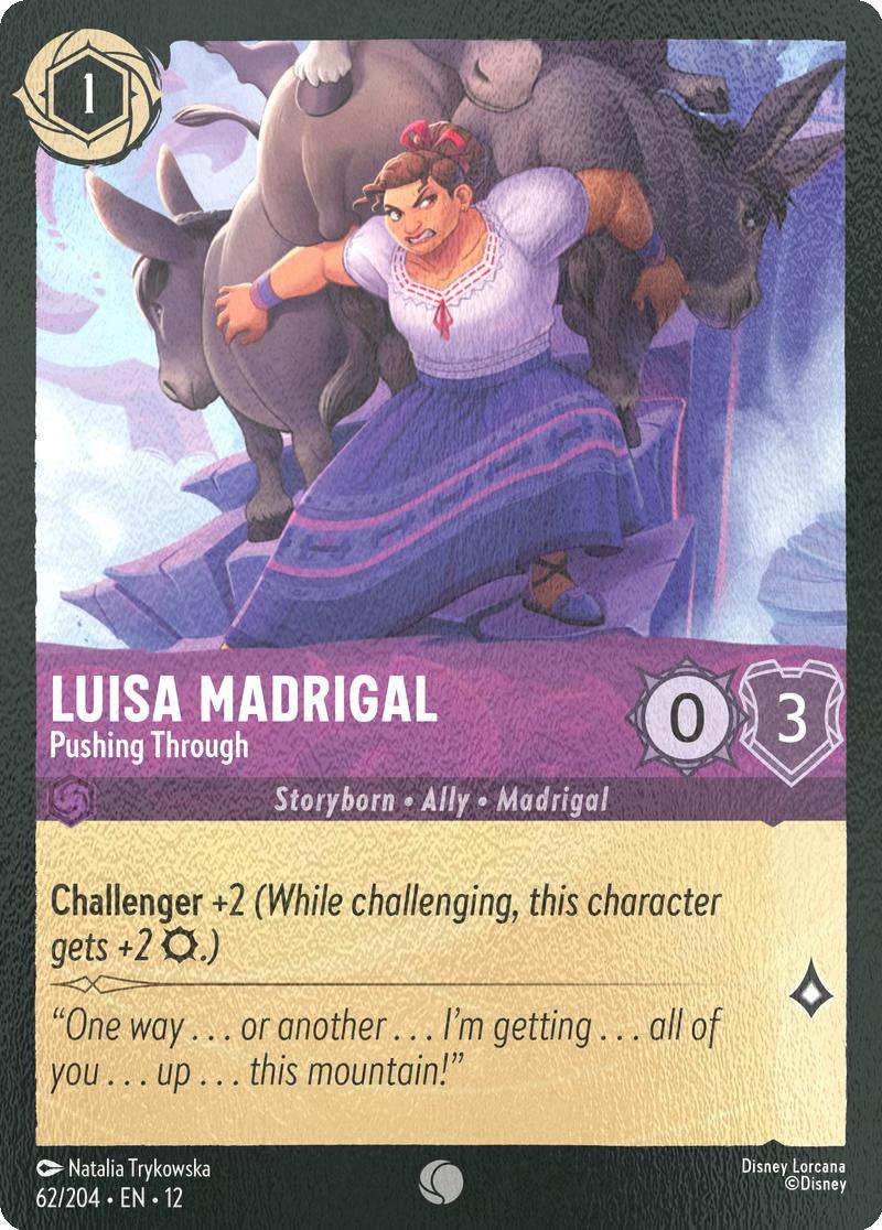 Luisa Madrigal - Pushing Through - 62/204 [Wilds Unknown] [Cold Foil]