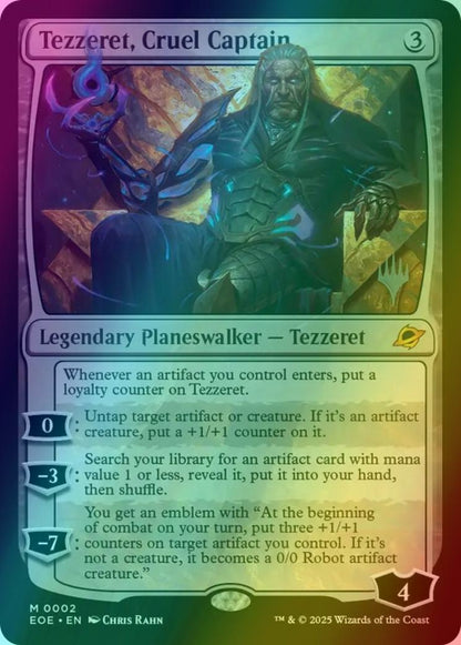Tezzeret, Cruel Captain [2p] [Promo Pack] [Edge of Eternities: Promos] [Foil]