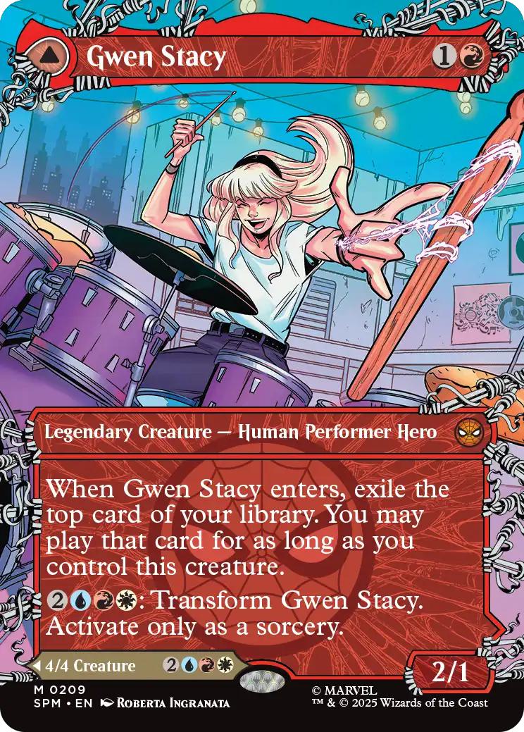 Gwen Stacy // Ghost-Spider [209] [Borderless] [Web-Slinger] [Marvel's Spider-Man] [Non-Foil]