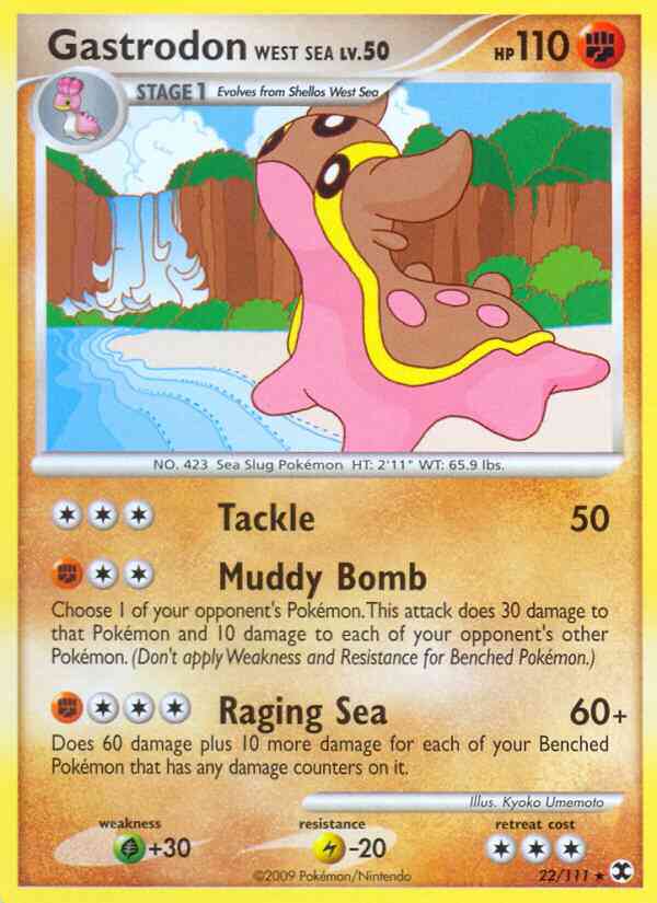Gastrodon West Sea - 22/111 - Rare [pl2-22] [Non-Holo]