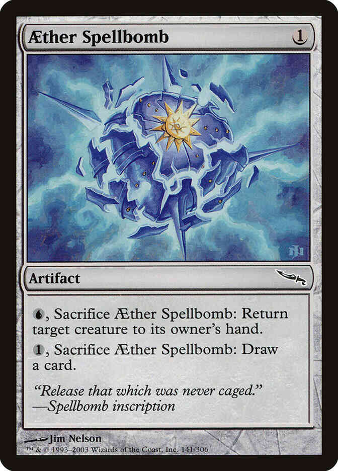 Aether Spellbomb [141] [Mirrodin] [Non-Foil]