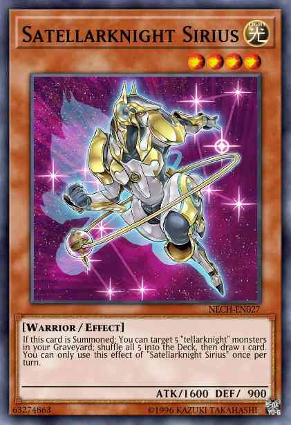 Satellarknight Sirius - NECH-EN027 - Rare - 1st Edition