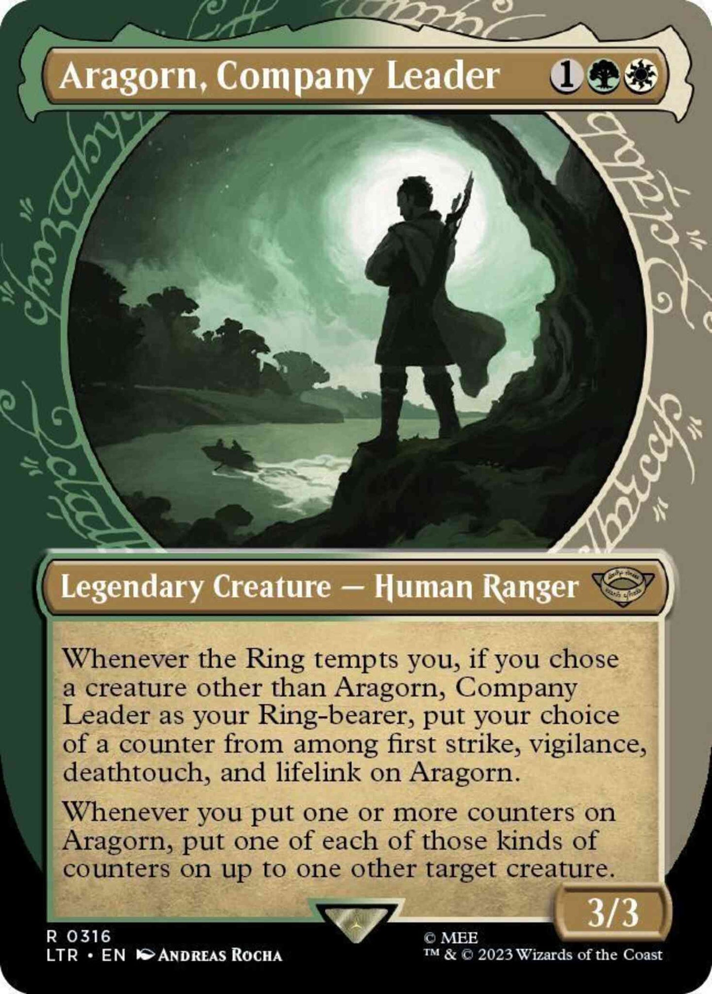 Aragorn, Company Leader [316] [Ring Showcase] [The Lord of the Rings: Tales of Middle-earth] [Non-Foil]