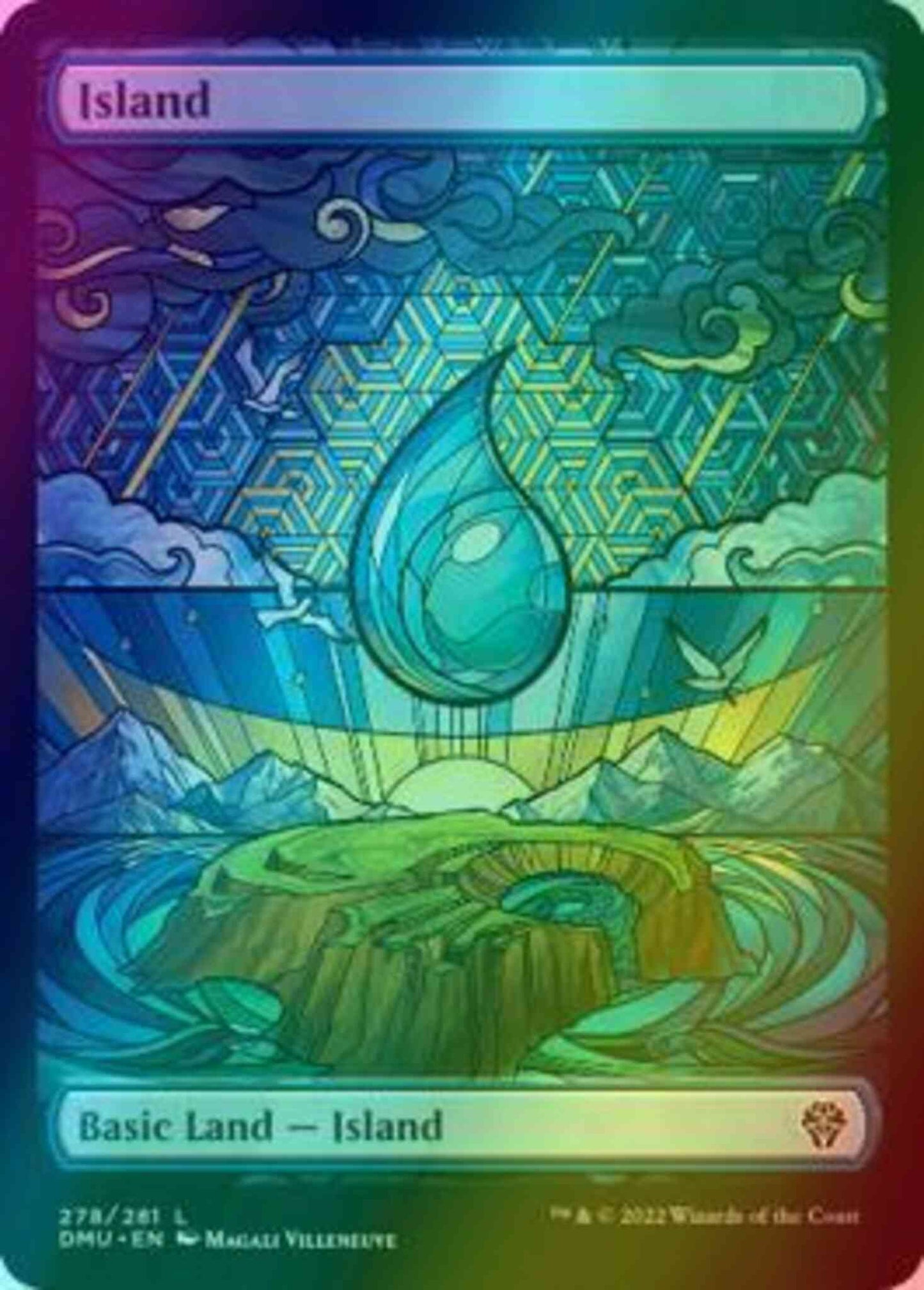Island [278] [Full Art] [Stained Glass Showcase] [Dominaria United] [Foil]