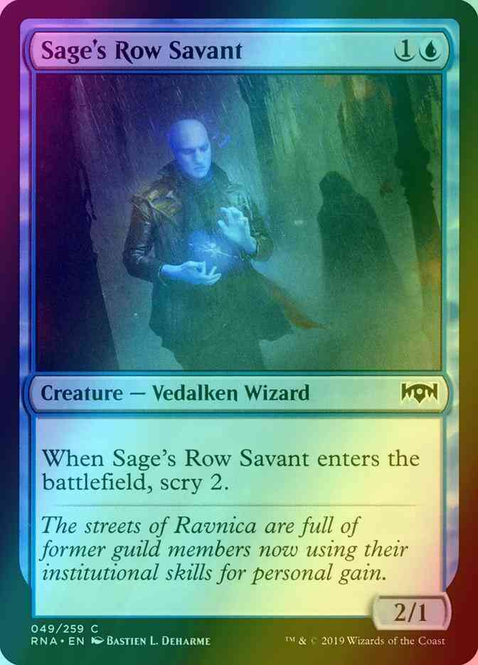 Sage's Row Savant [49] [Ravnica Allegiance] [Foil]