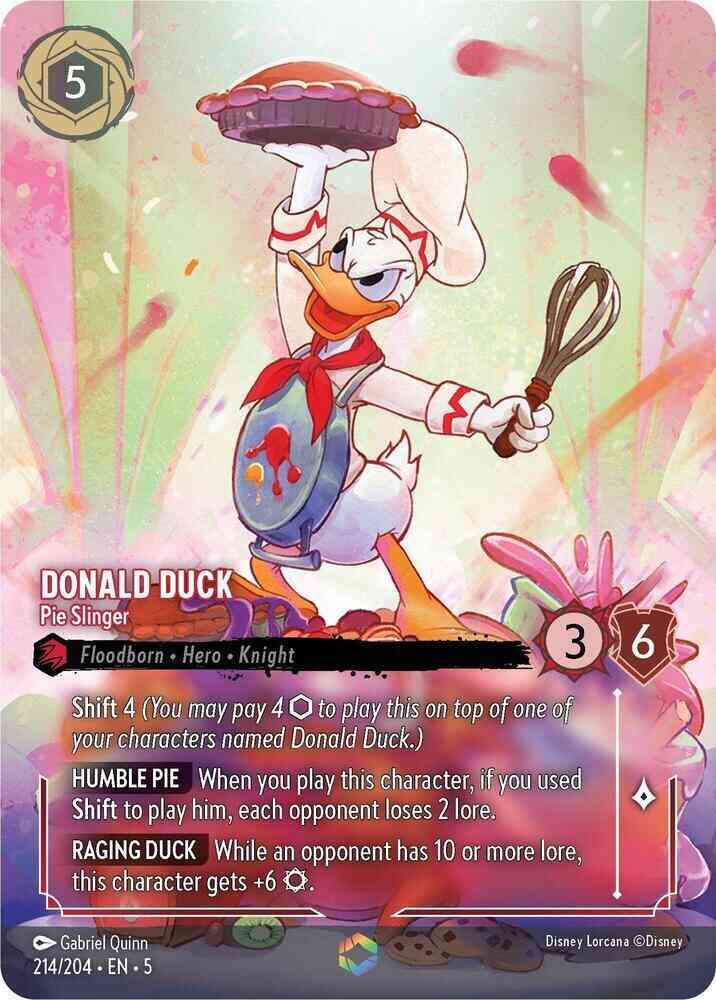 Donald Duck - Pie Slinger (Enchanted) - 214/204 [Shimmering Skies] [Holofoil]