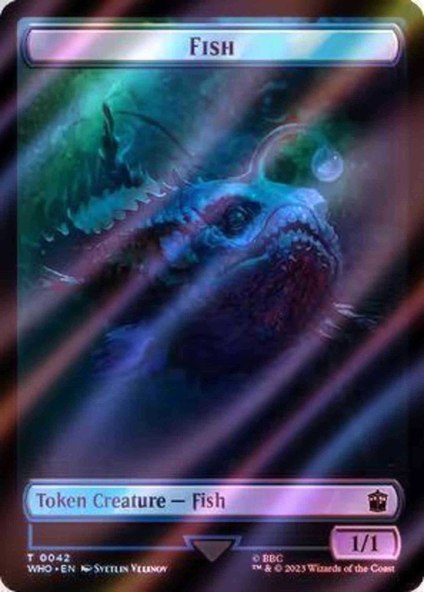 Fish Token (42) // Mark of the Rani Token (47) [Universes Beyond: Doctor Who: Tokens] [Surge Foil]
