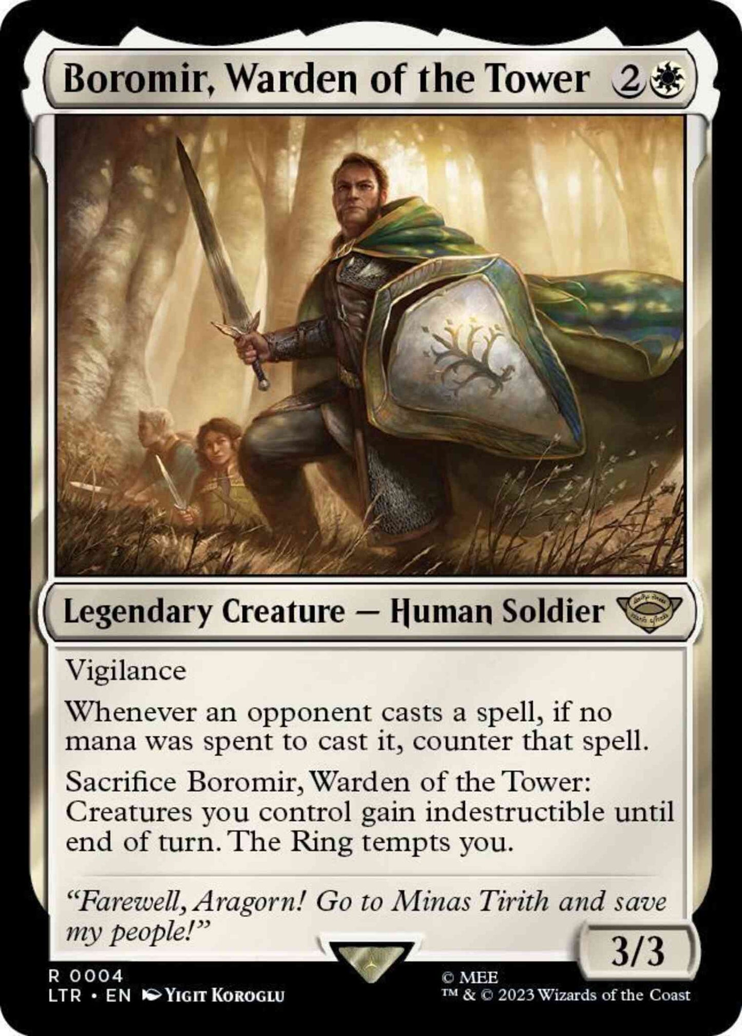Boromir, Warden of the Tower [4] [The Lord of the Rings: Tales of Middle-earth] [Non-Foil]