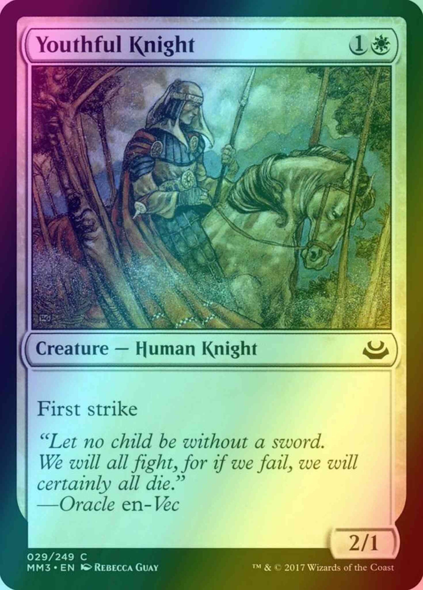 Youthful Knight [29] [Modern Masters 2017] [Foil]