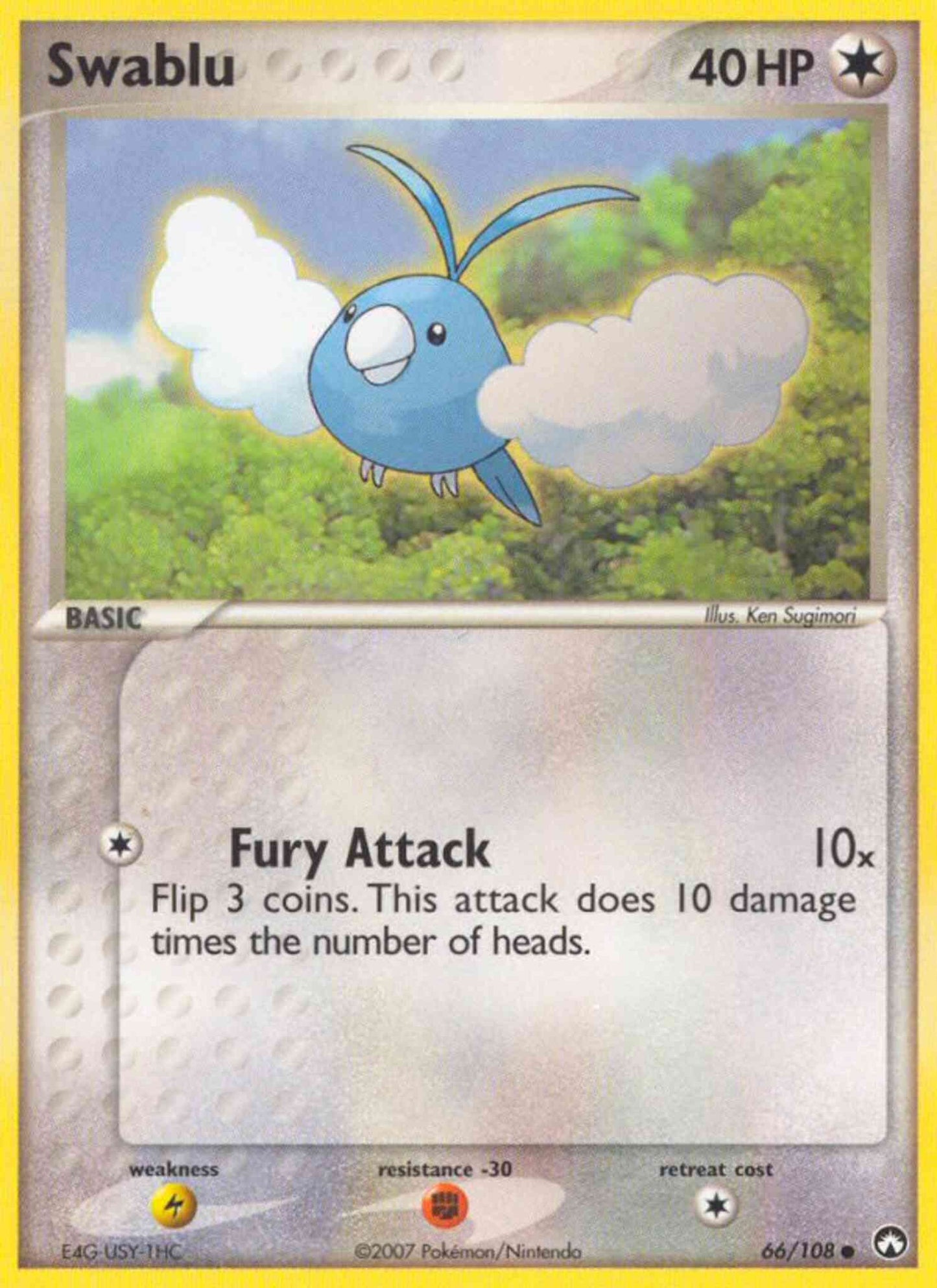 Swablu - 66/108 - Common [ex16-66] [Reverse Holo]