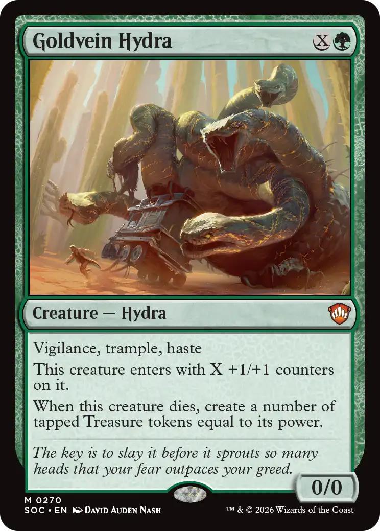 Goldvein Hydra [270] [Secrets of Strixhaven: Commander] [Non-Foil]