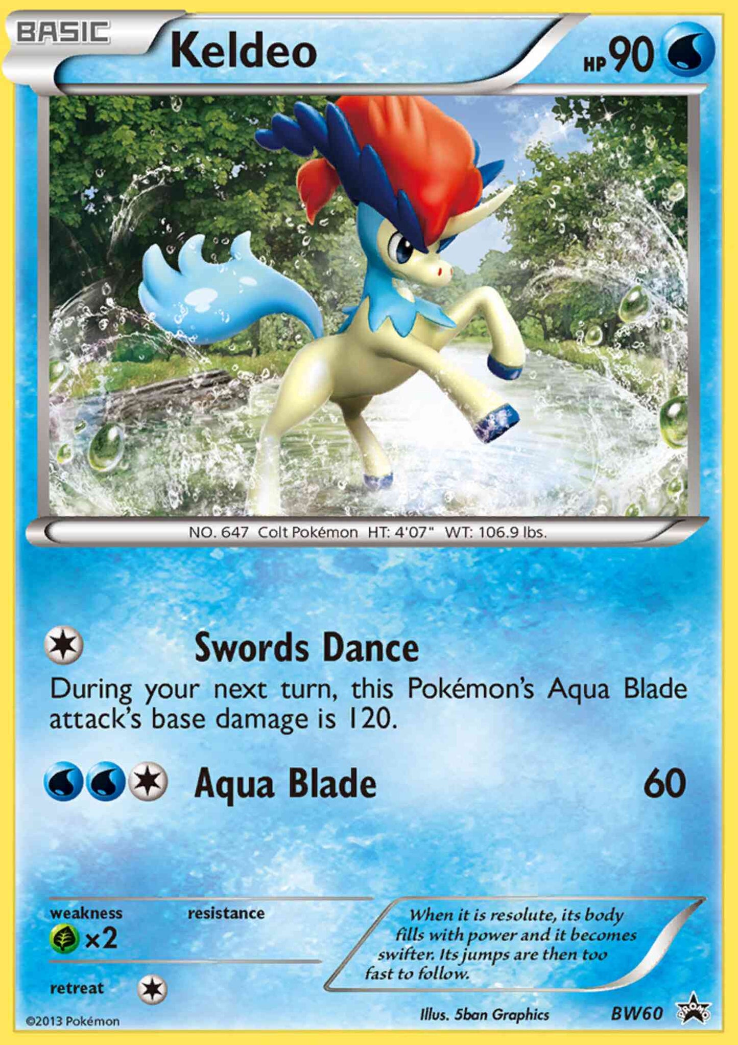Keldeo - BW60 - Promo [bwp-BW60] [Holo]