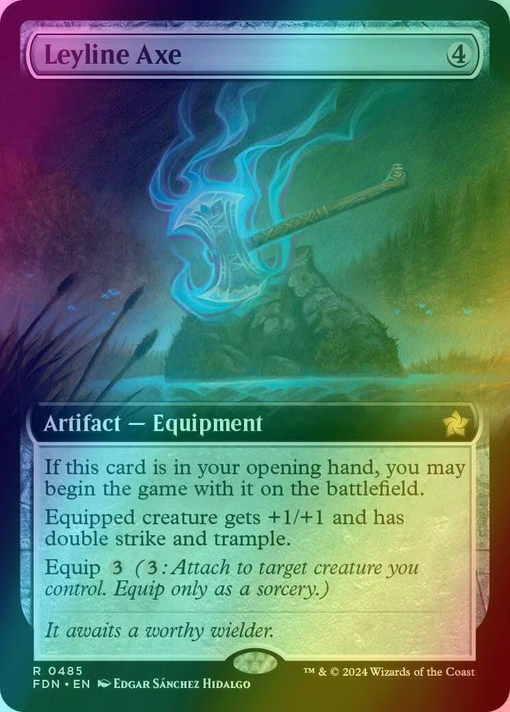 Leyline Axe [485] [Extended Art] [Foundations] [Foil]
