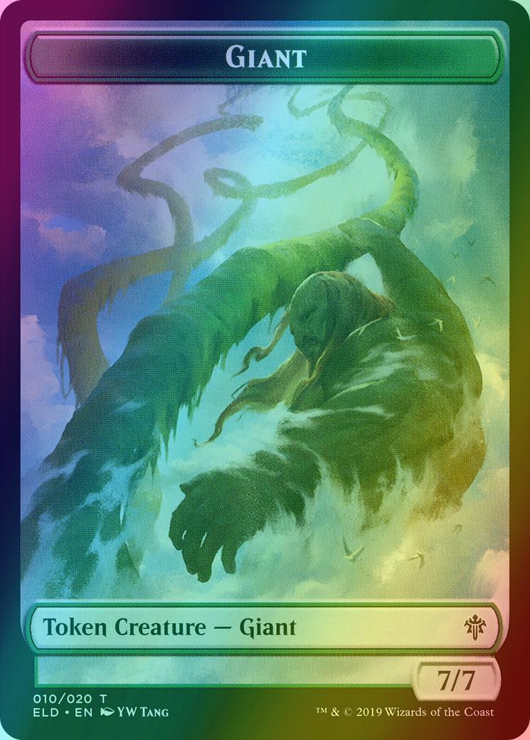 Food Token (18) // Giant Token (10) [Throne of Eldraine Tokens] [Foil]