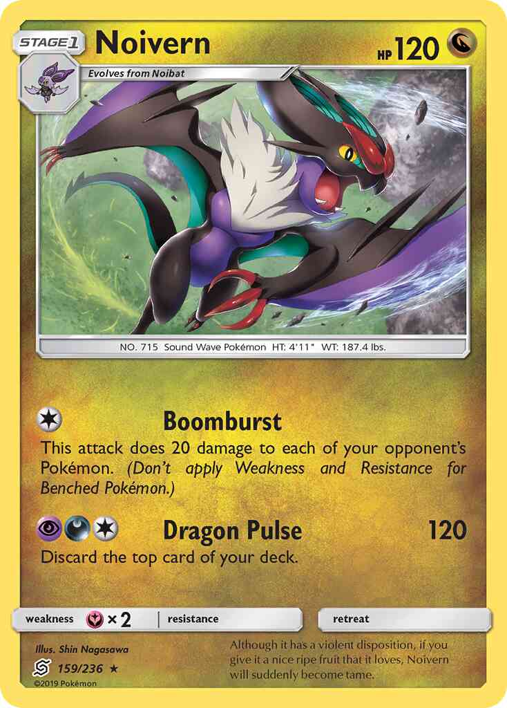 Noivern - 159/236 - Rare [sm11-159] [Reverse Holo]