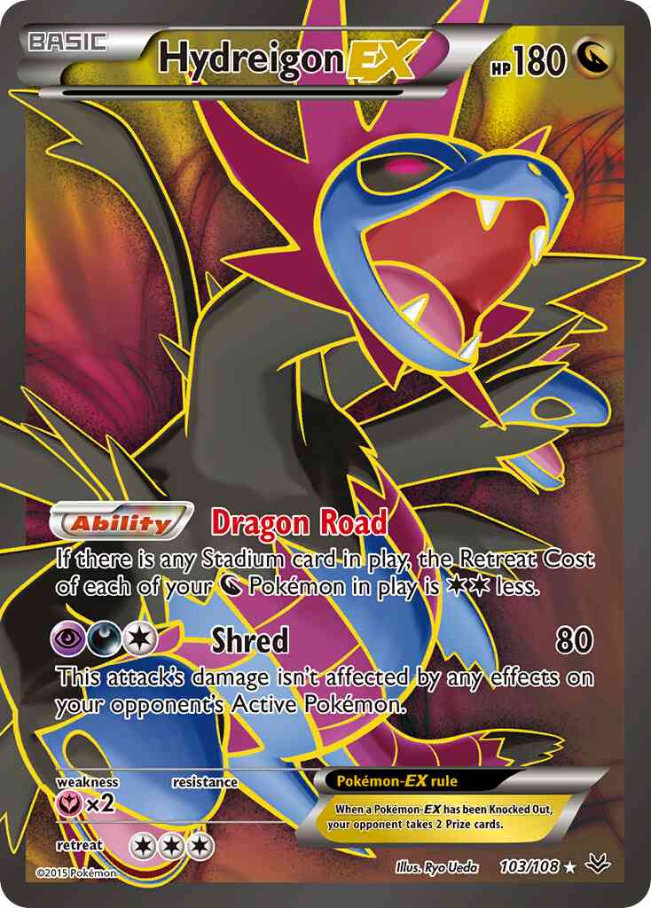 Hydreigon-EX - 103/108 - Rare Ultra [xy6-103] [Ultra]