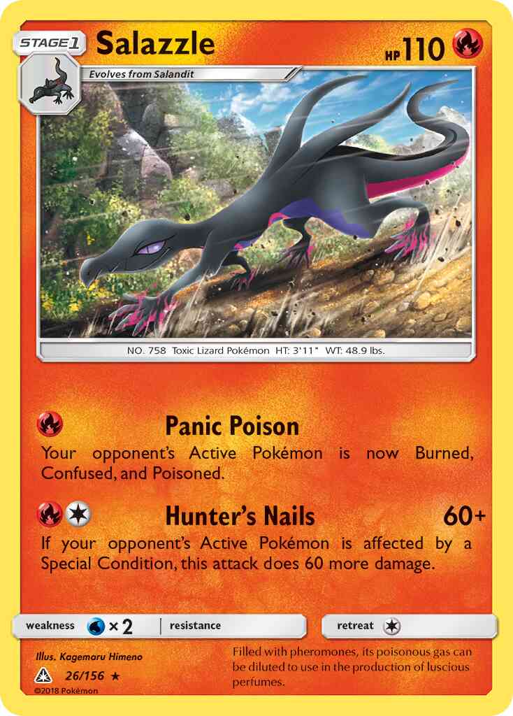 Salazzle - 26/156 - Rare [sm5-26] [Reverse Holo]