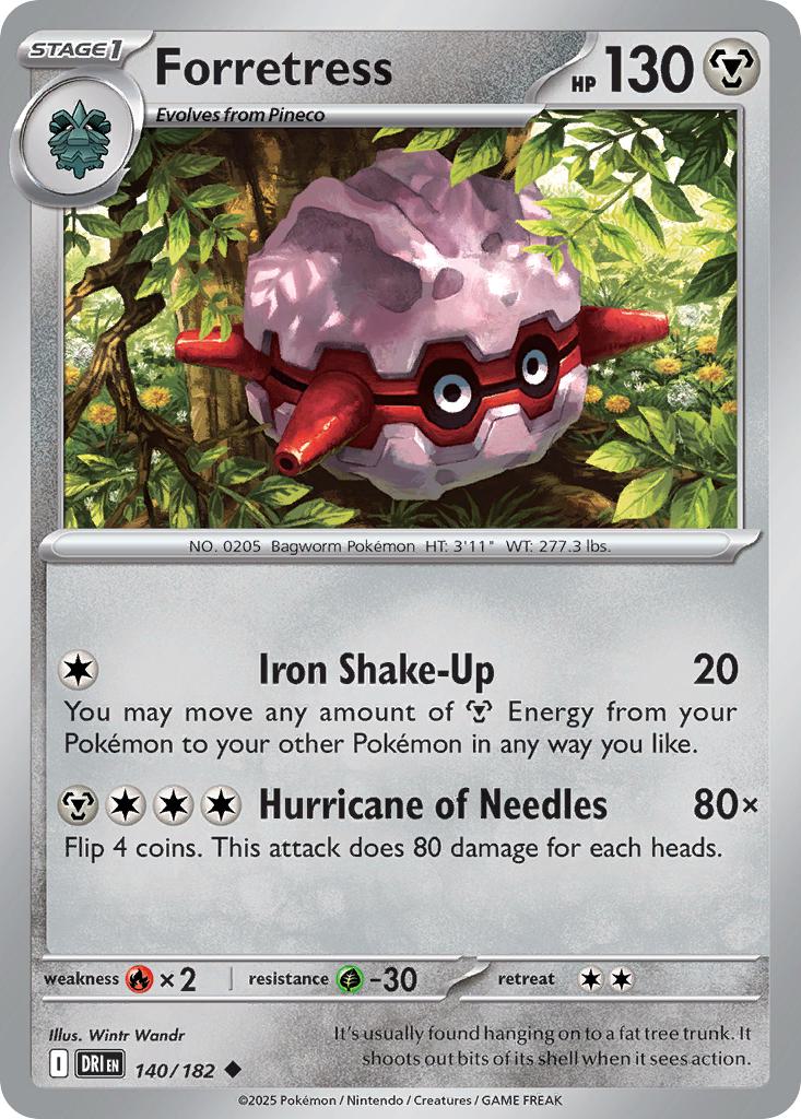 Forretress - 140/182 - Uncommon [sv10-140] [Non-Holo]