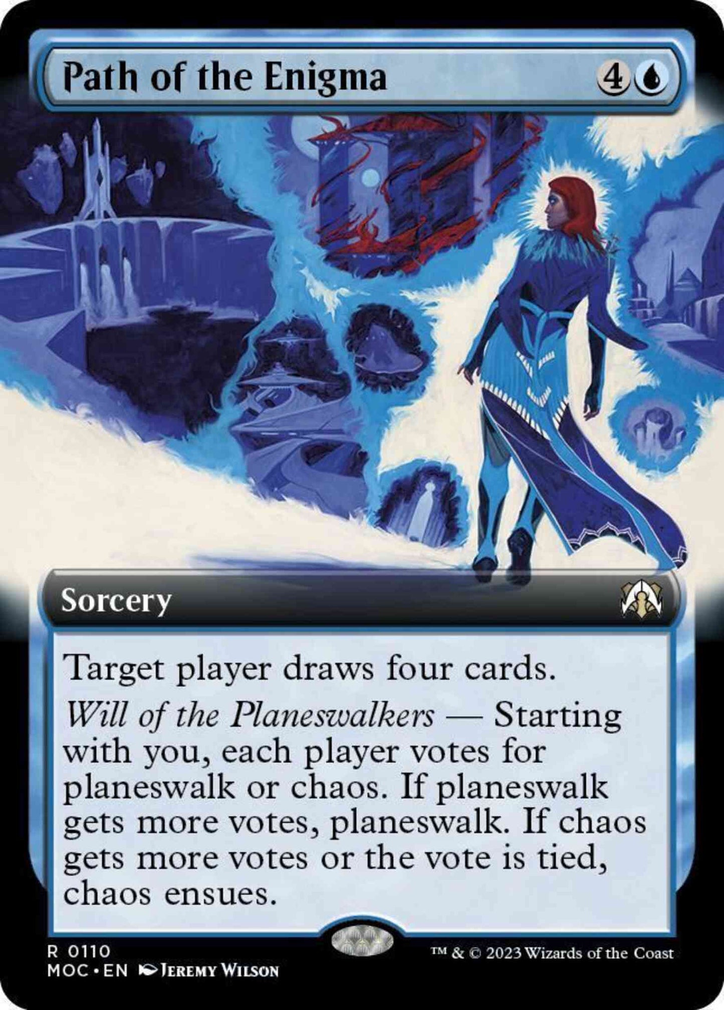 Path of the Enigma [110] [Extended Art] [March of the Machine: Commander] [Non-Foil]