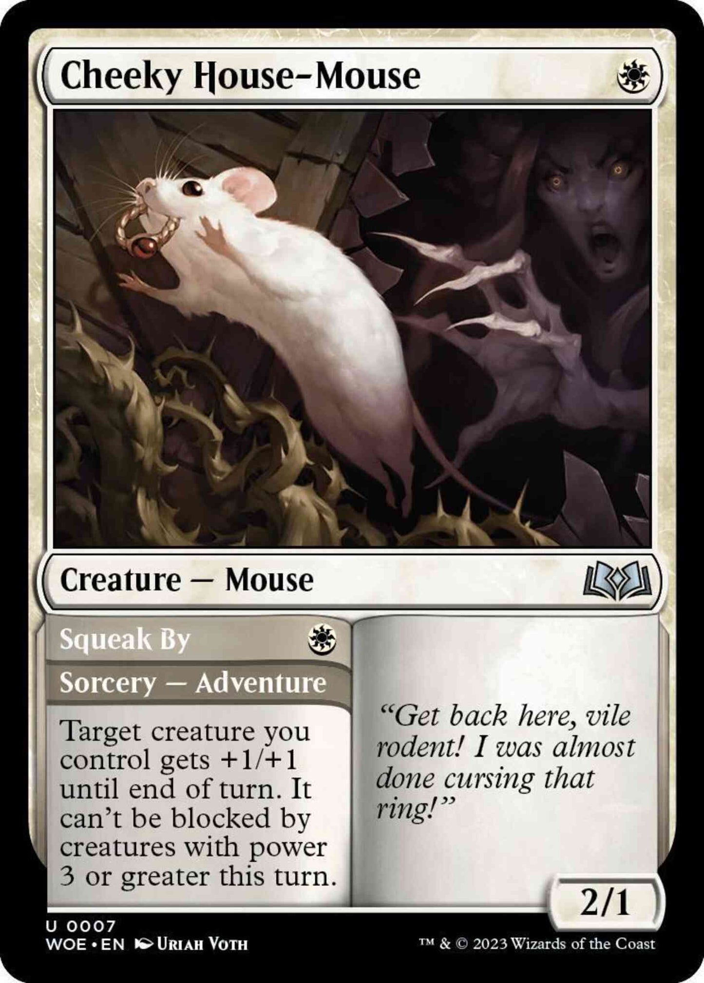 Cheeky House-Mouse // Squeak By [7] [Wilds of Eldraine] [Non-Foil]