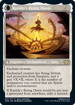 Katilda, Dawnhart Martyr // Katilda's Rising Dawn [21] [Innistrad: Crimson Vow] [Non-Foil]