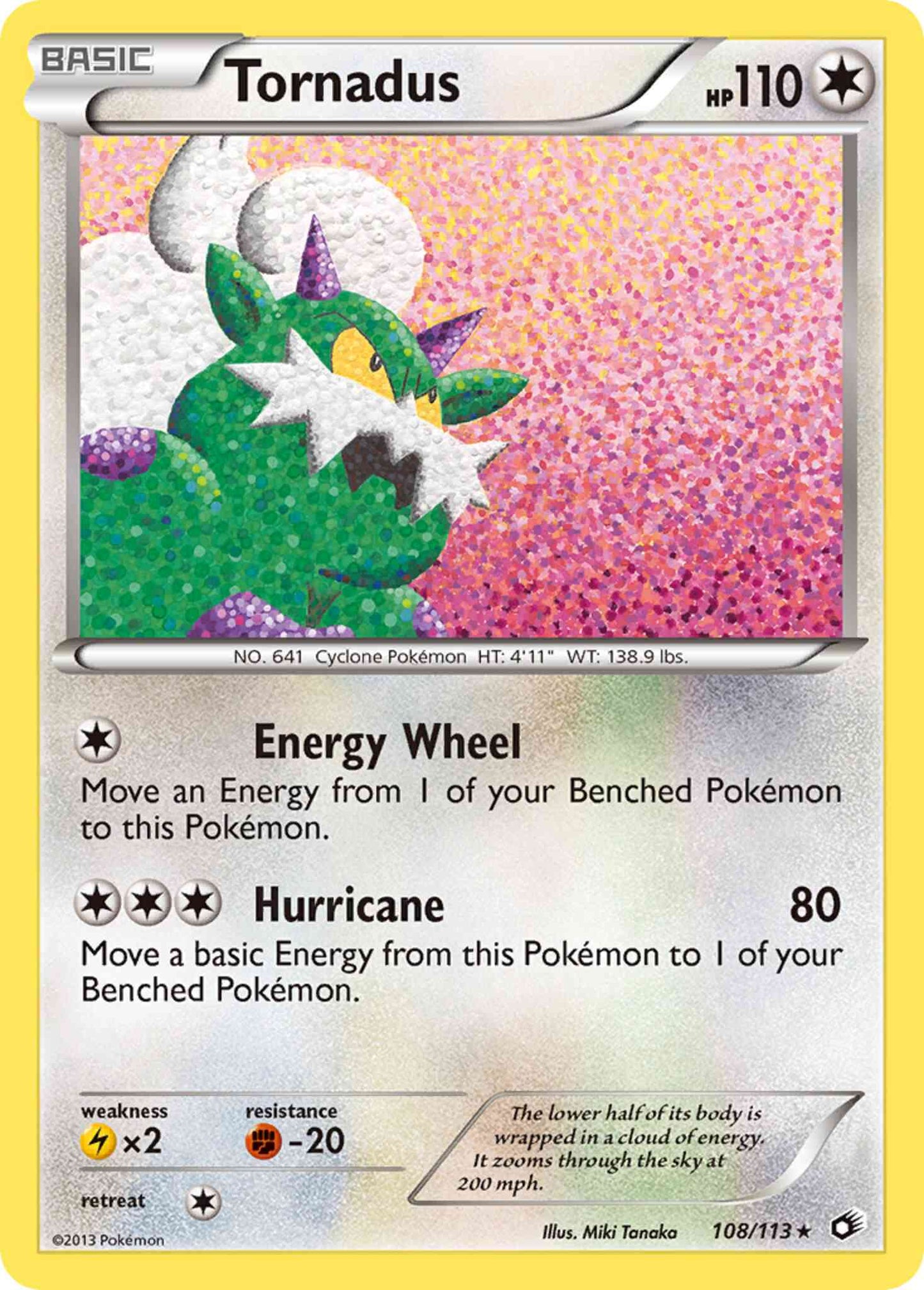 Tornadus - 108/113 - Rare Holo [bw11-108] [Reverse Holo]