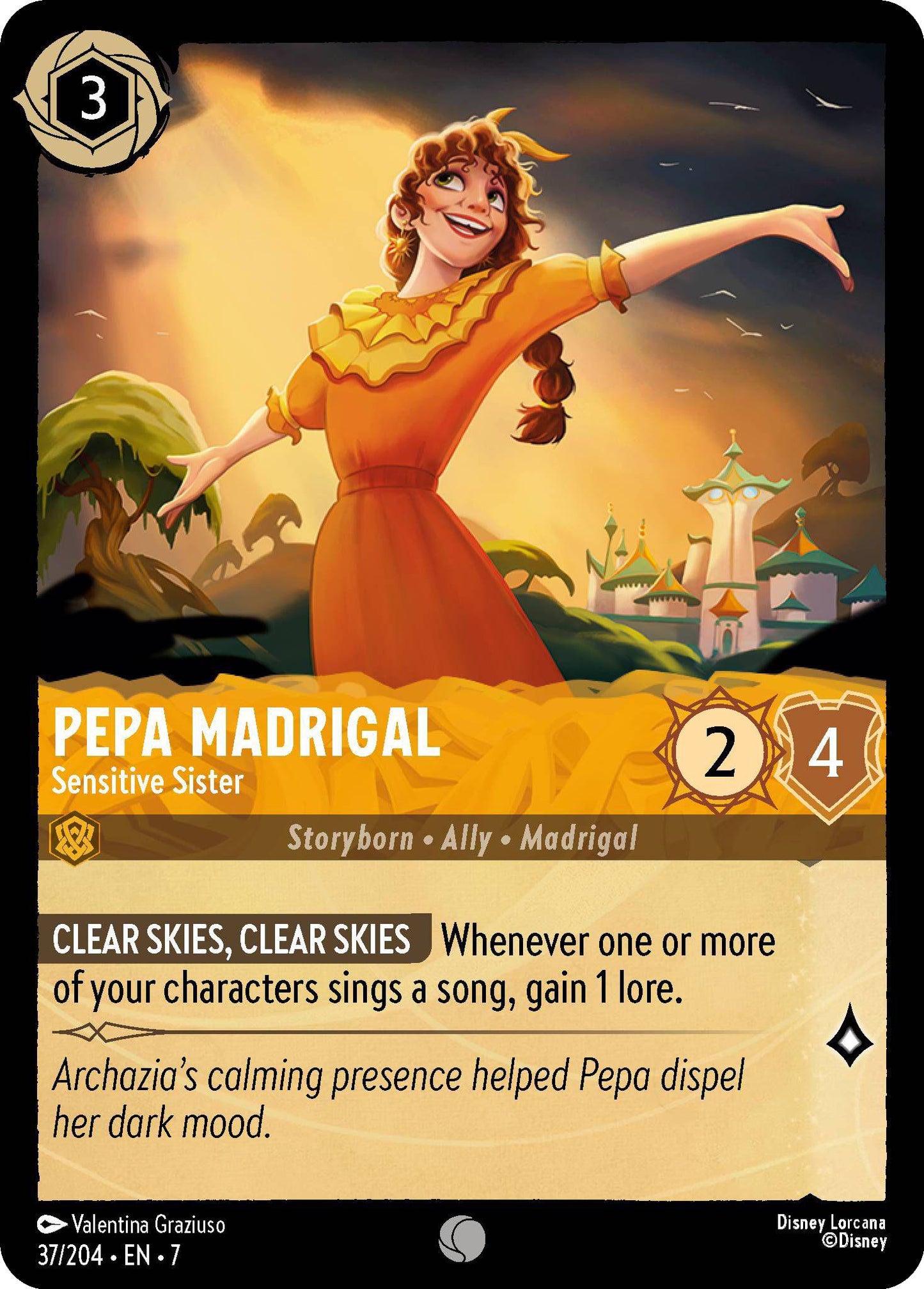 Pepa Madrigal - Sensitive Sister - 37/204 [Archazia's Island] [Non-Foil]