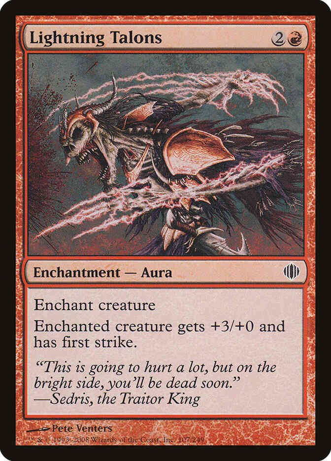 Lightning Talons [107] [Shards Of Alara] [Non-Foil]