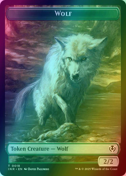 Wolf Token (09) // Wolf Token (18) [Innistrad Remastered: Tokens] [Foil]