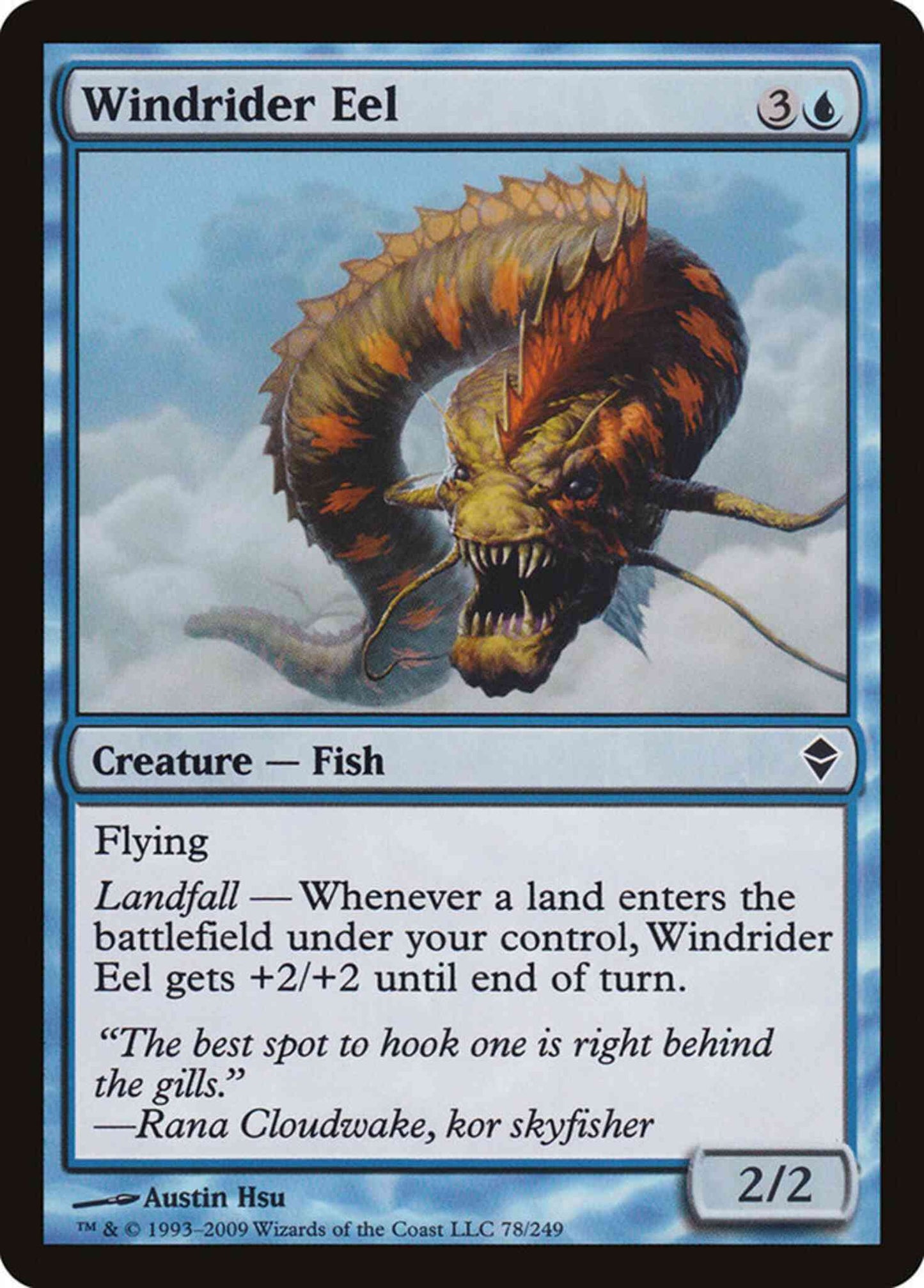 Windrider Eel [78] [Zendikar] [Non-Foil]