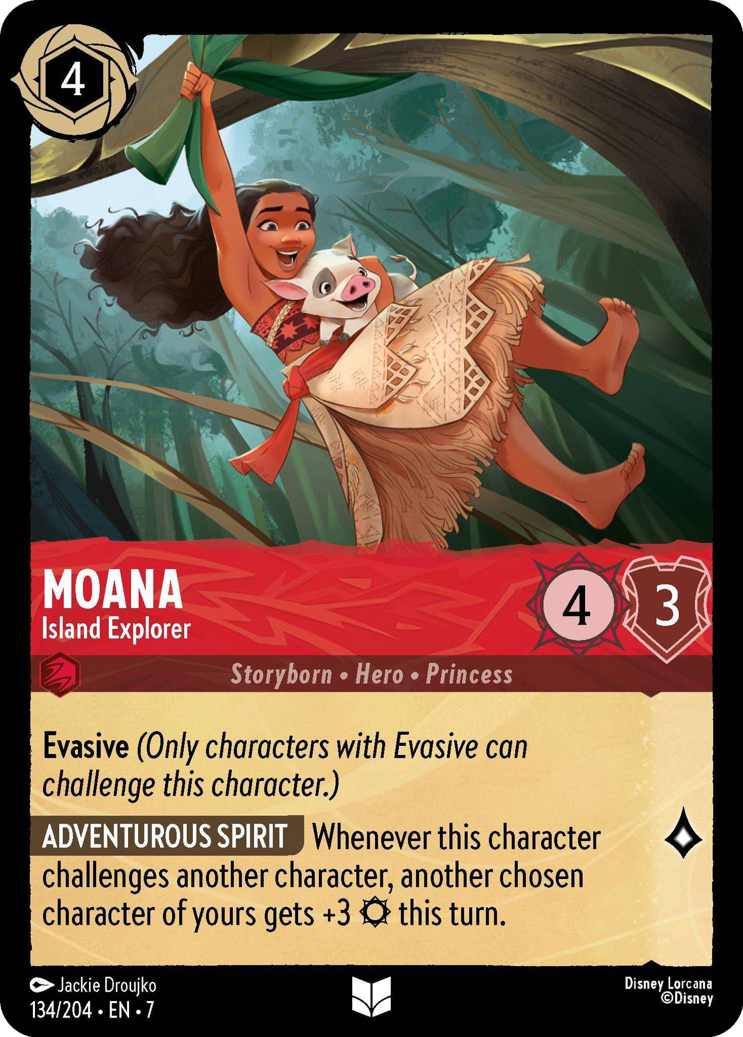 Moana - Island Explorer - 134/204 [Archazia's Island] [Non-Foil]