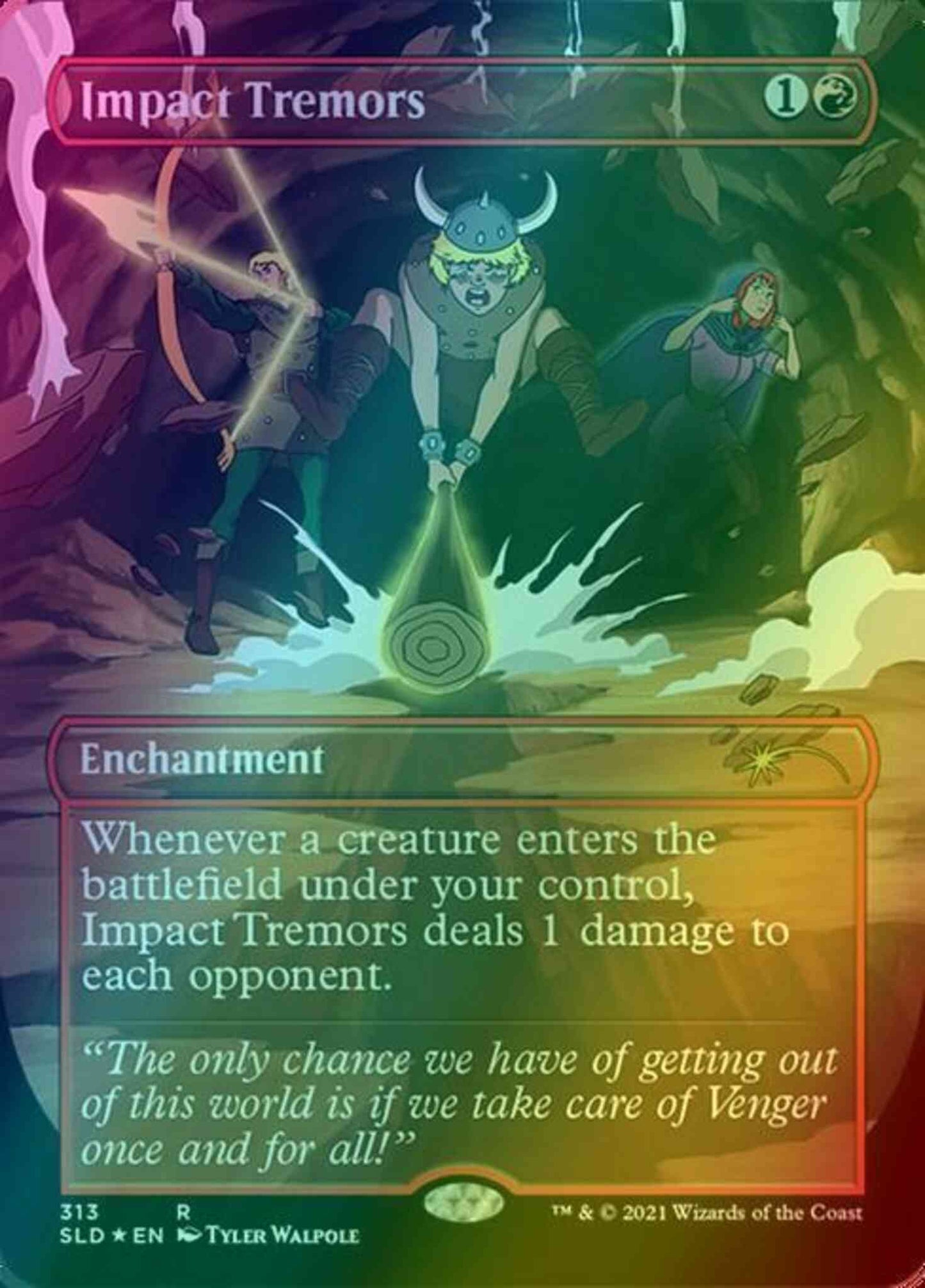 Impact Tremors [0313] [Saturday Morning D&D] [Secret Lair Drop] [Foil]