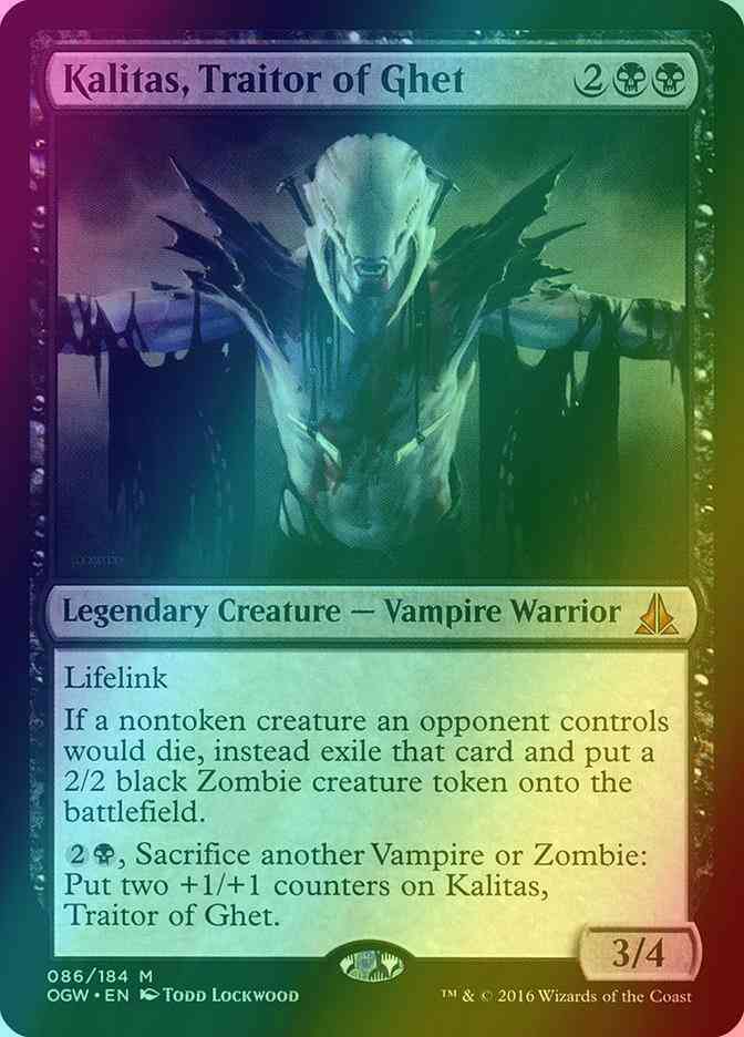 Kalitas, Traitor of Ghet [86] [Oath of the Gatewatch] [Foil]
