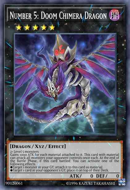 Number 5: Doom Chimera Dragon - DANE-EN092 - Super Rare - 1st Edition
