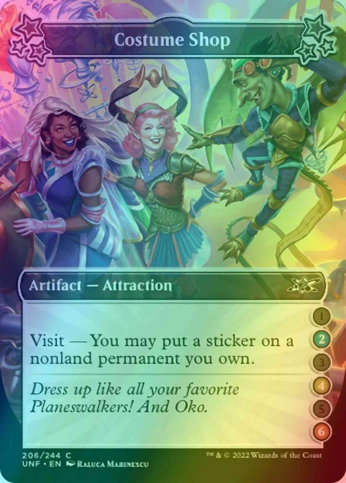Costume Shop (2/4/6) [206b] [Borderless] [Unfinity] [Foil]
