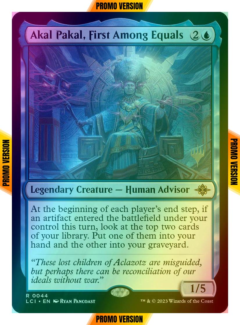 Akal Pakal, First Among Equals [44p] [Promo Pack] [The Lost Caverns of Ixalan: Promos] [Foil]