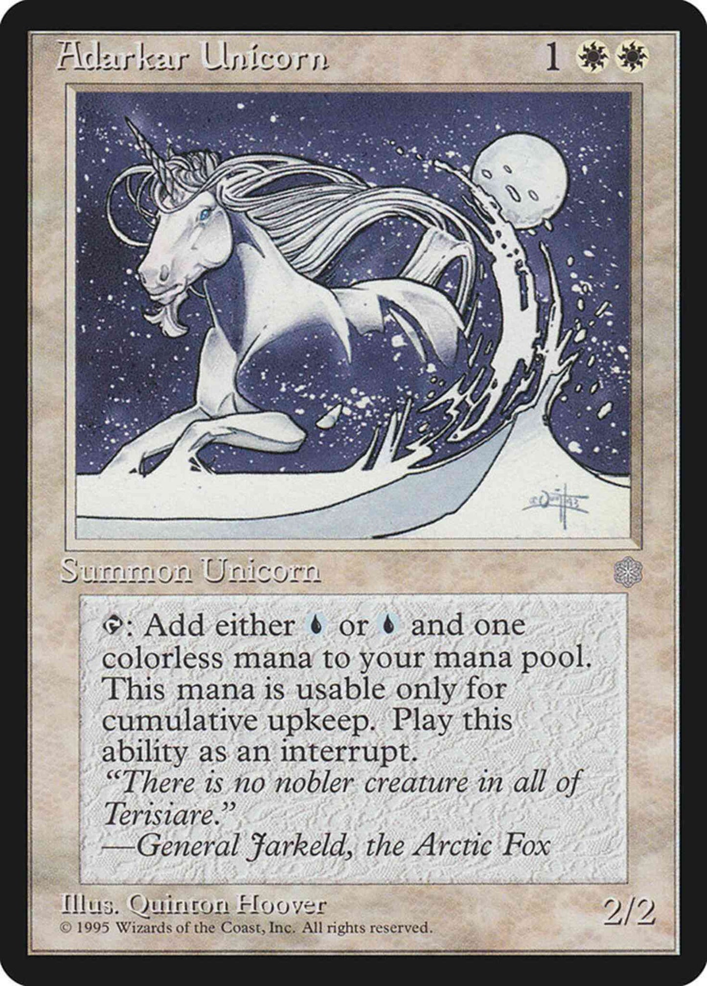 Adarkar Unicorn [1] [Ice Age] [Non-Foil]