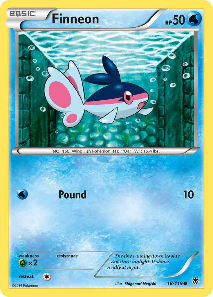Finneon - 18/119 - Common [xy4-18] [Non-Holo]