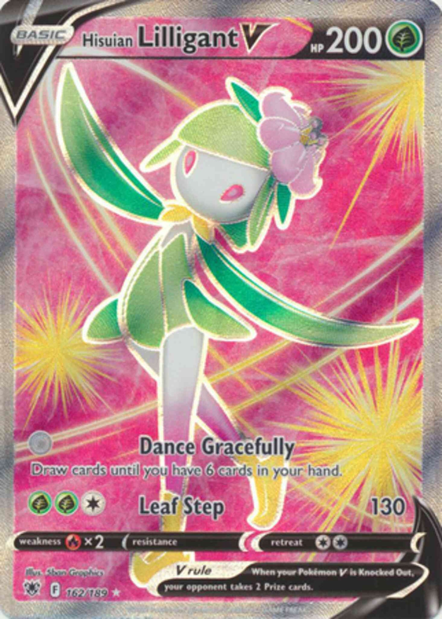 Hisuian Lilligant V - 162/189 - Rare Ultra [swsh10-162] [Ultra]
