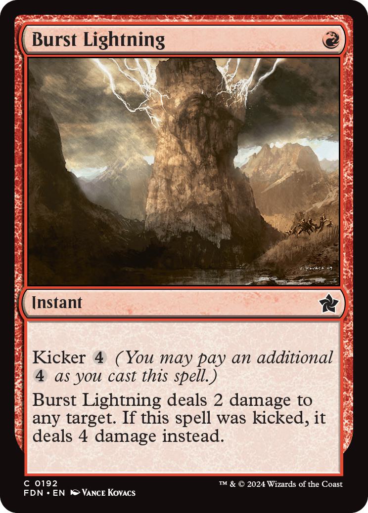 Burst Lightning [192] [Foundations] [Non-Foil]