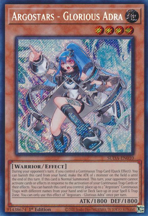 Argostars - Glorious Adra - SUDA-EN010 - Secret Rare - 1st Edition